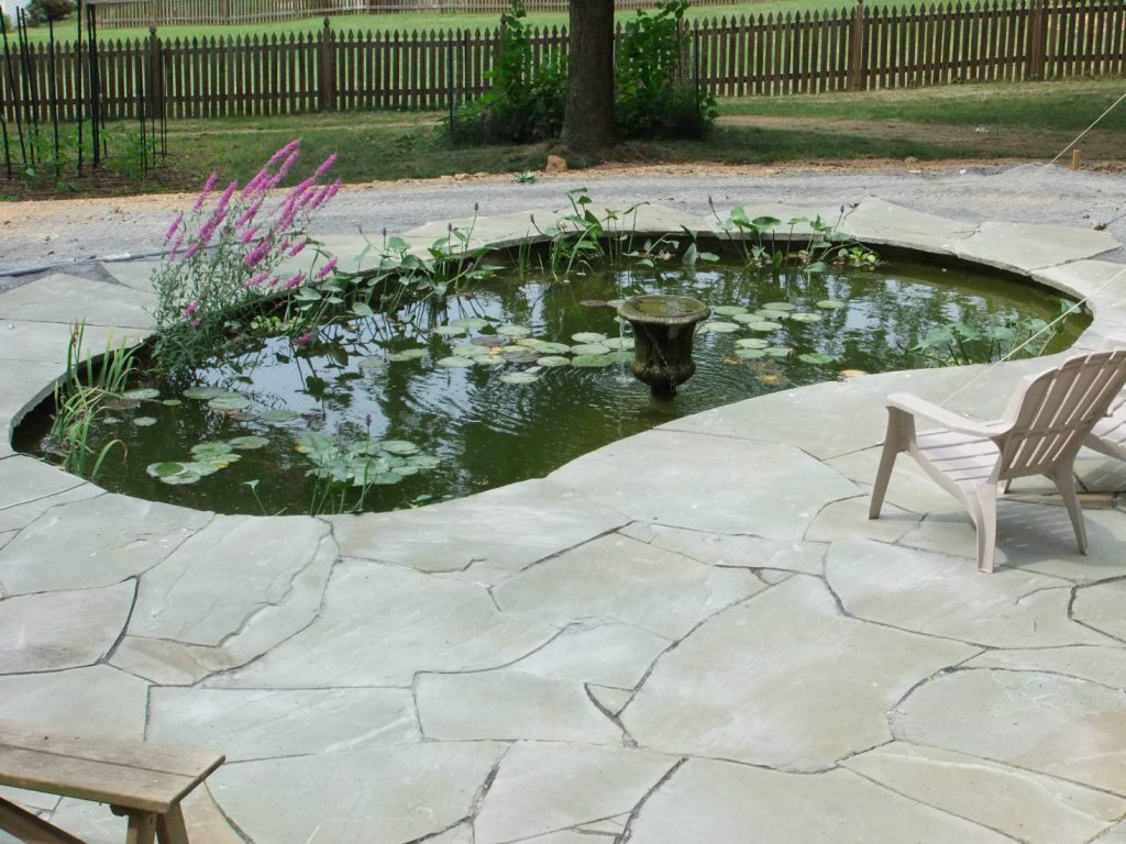 Flagstone Work with Pond