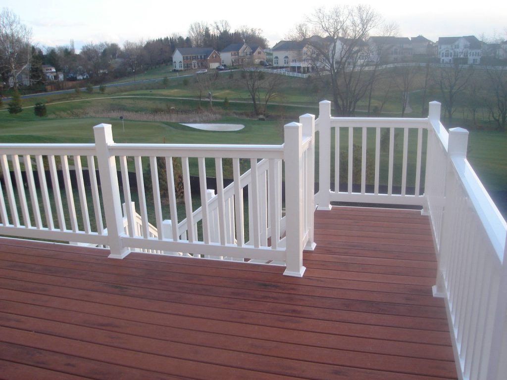 Trex Decking with Vinyl Rails- Deck Builder and Home Renovations Frederick MD