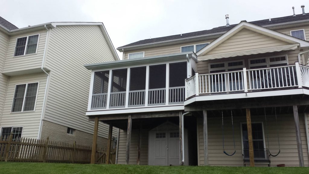 Screened Porch on Existing Deck- Builders in Frederick MD