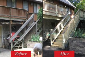 Before and After Pressure Washing in Frederick MD