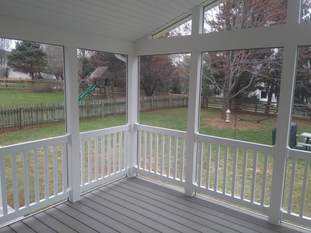 Screened Porch White Vinyl