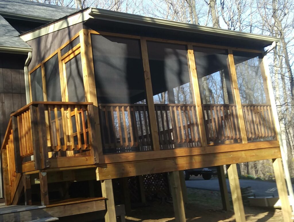 Wood Screened Porch